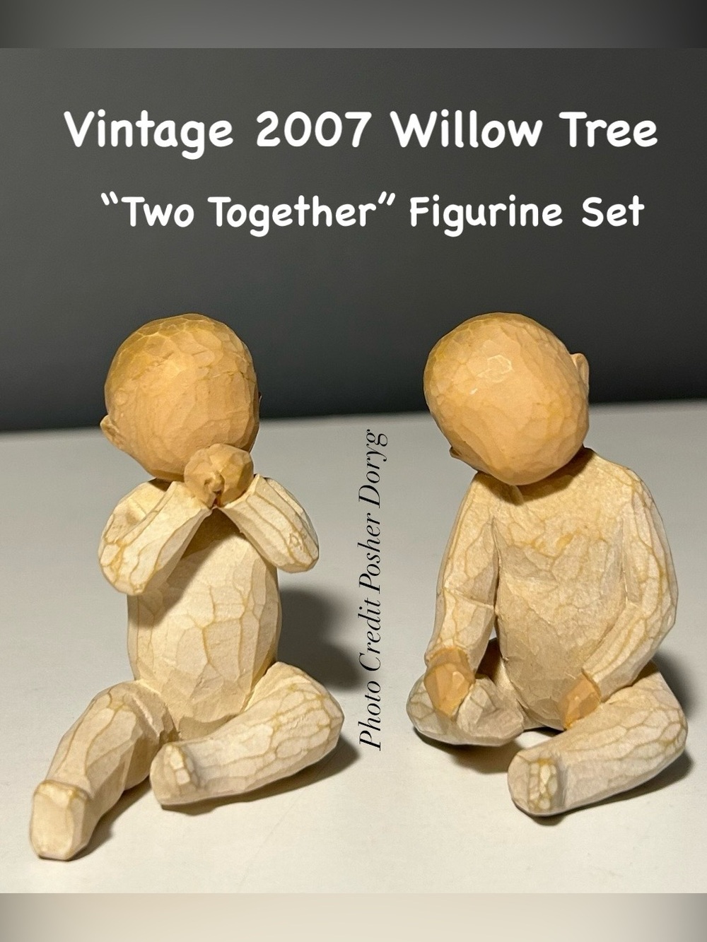 Vintage 2007 “Two Together”Willow Tree Two Figurine Set